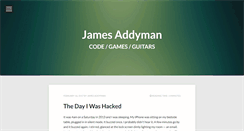 Desktop Screenshot of jamesaddyman.com