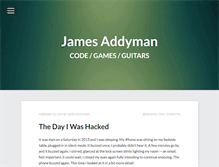 Tablet Screenshot of jamesaddyman.com